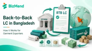 Back-to-back LC in Bangladesh with AD bank, BTB LC, garment exports and supplier payment flow