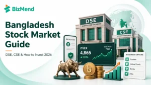 Bangladesh stock market guide with DSE, CSE, BO account and investment options