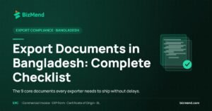 Export documents in Bangladesh complete checklist hero — Bizmend