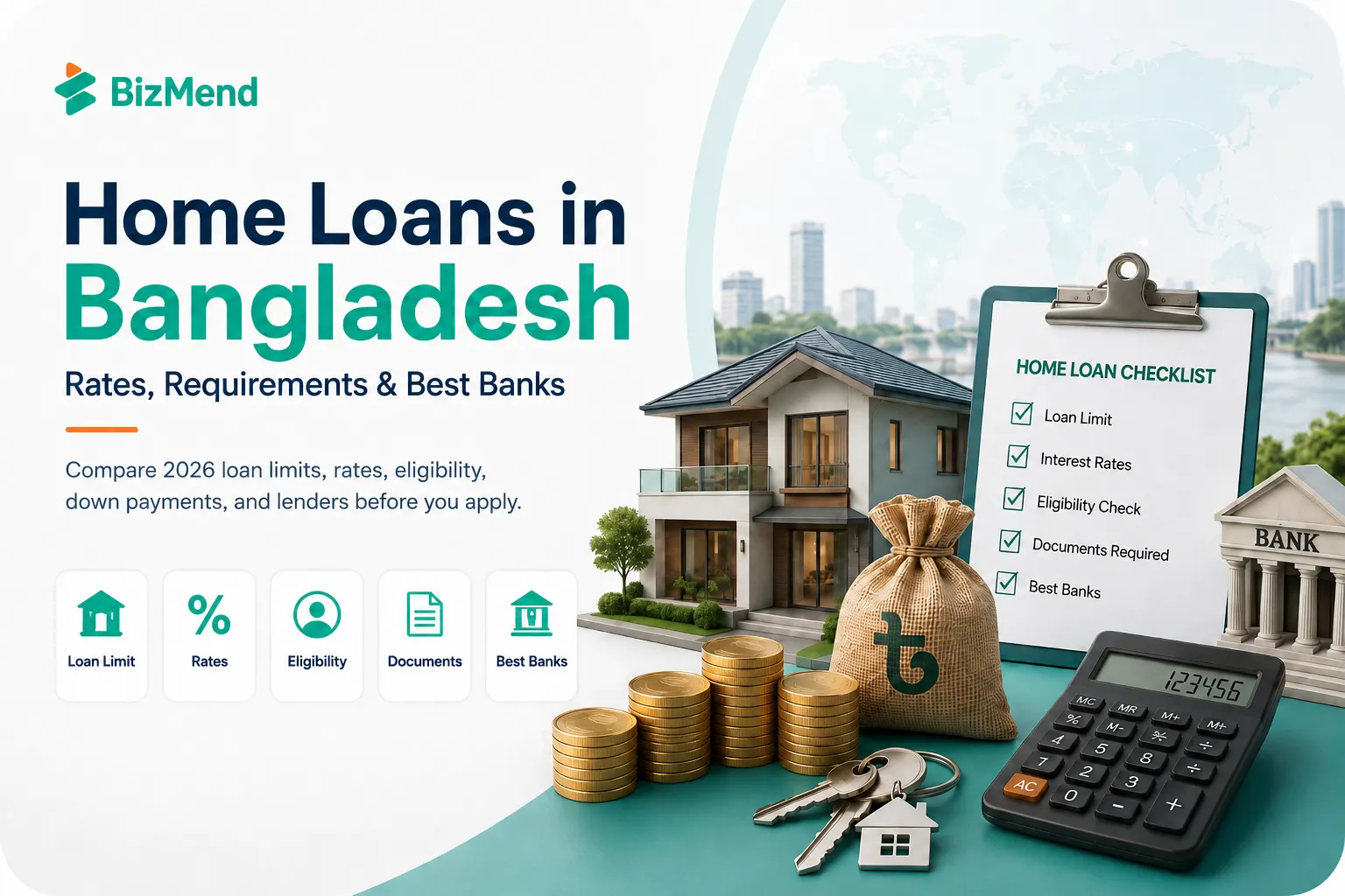 Best banks for home loans in Bangladesh with loan limit finance ratio and tenure