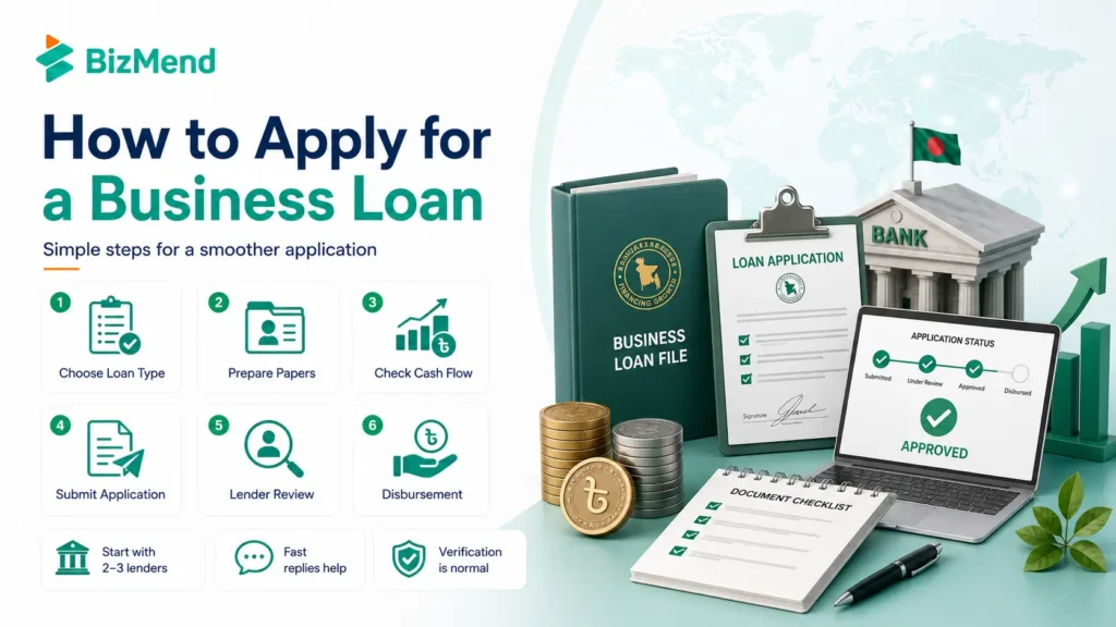 Steps to apply for a business loan in Bangladesh