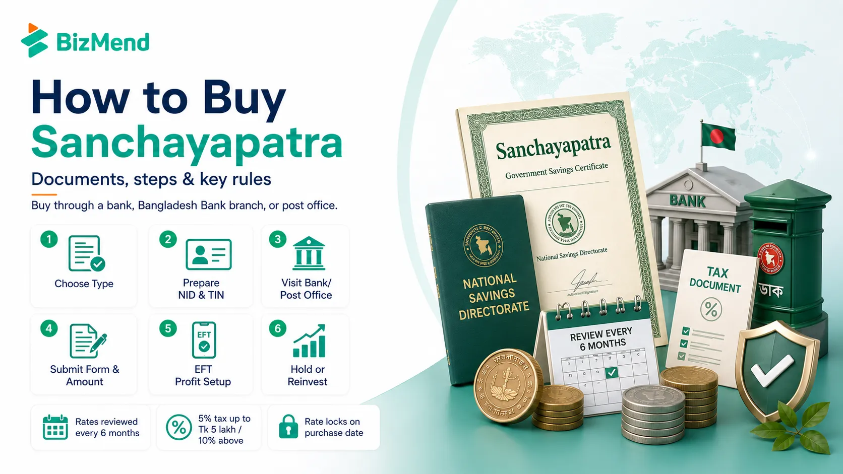 How to buy Sanchayapatra in Bangladesh with documents steps and tax rules