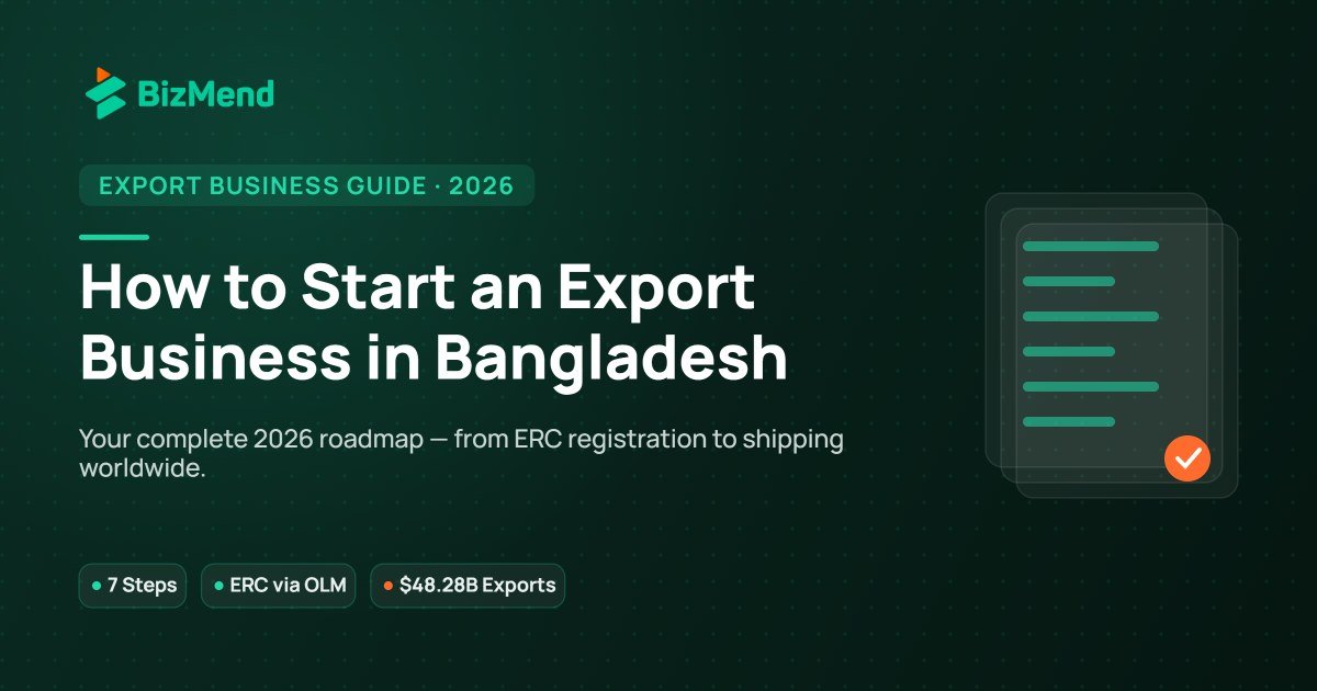 How to start an export business in Bangladesh — 2026 guide — Bizmend