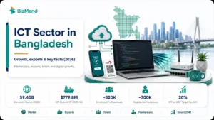 ICT sector in Bangladesh 2026 overview with market size exports talent and digital growth
