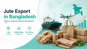 Jute export in Bangladesh