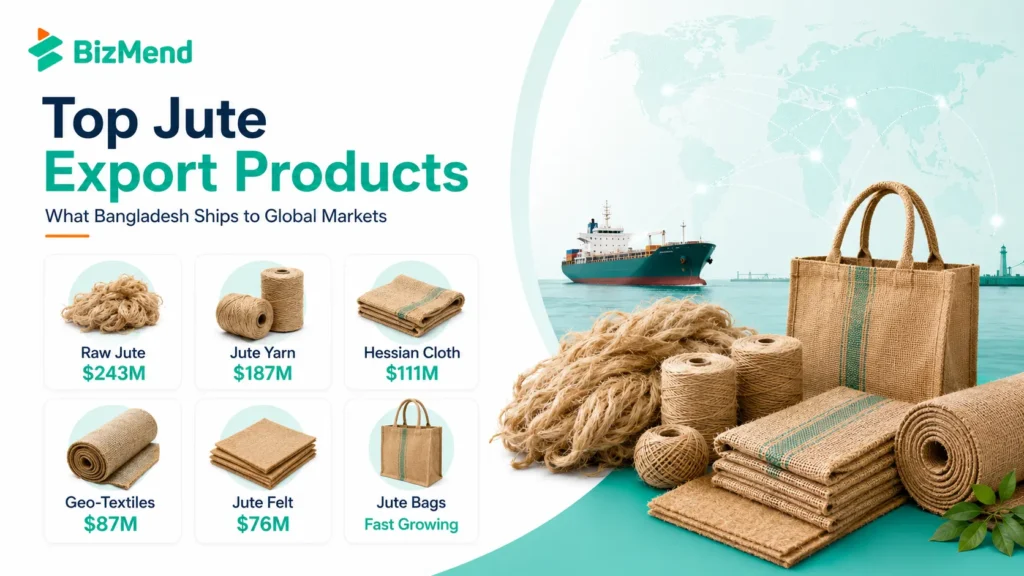 Top jute export products