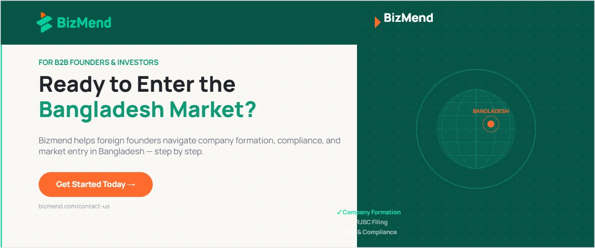 top startups in bangladesh market entry foreign founders bizmend guide — Bizmend
