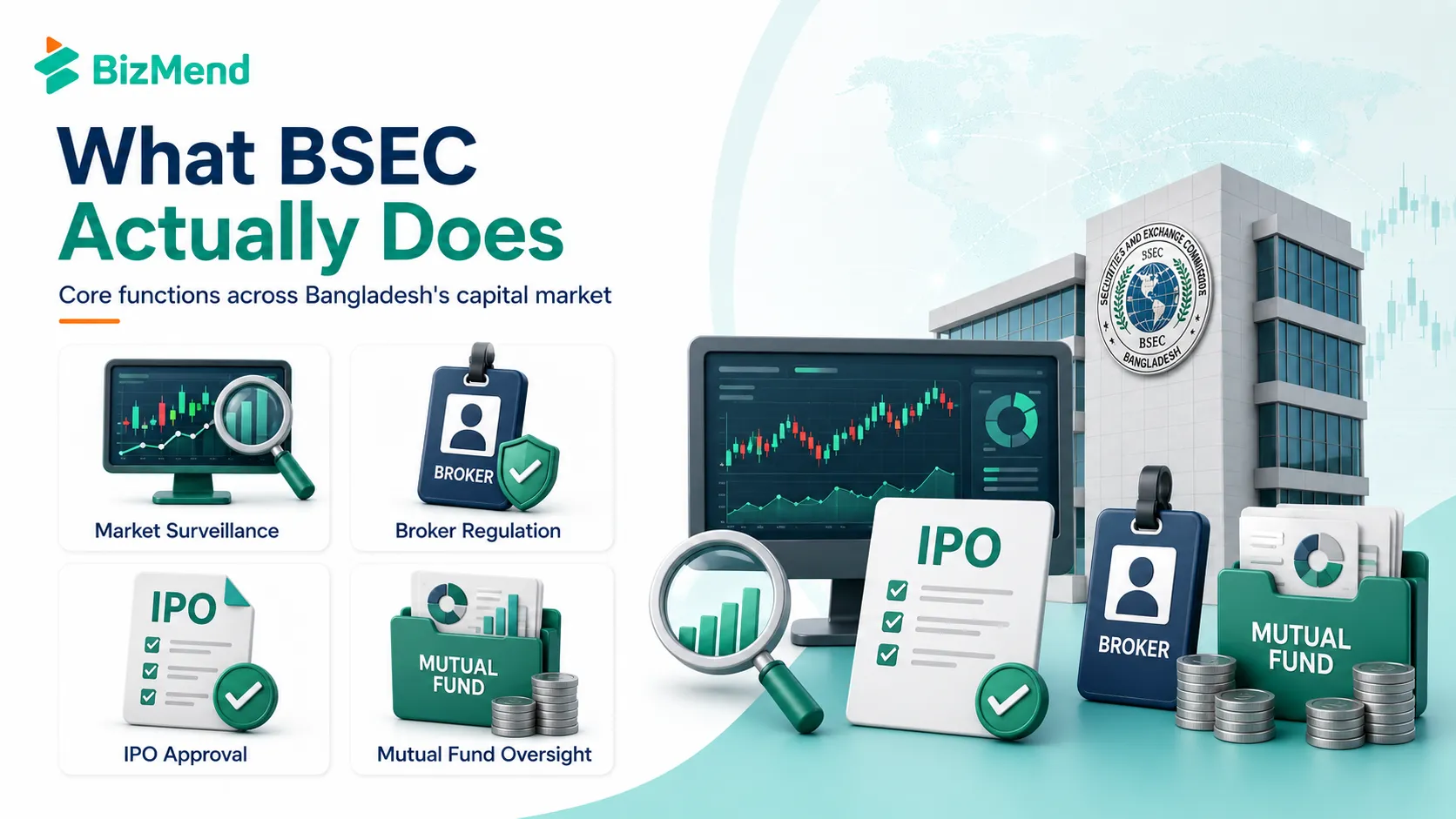 BSEC market surveillance broker IPO and mutual fund oversight