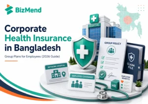 Corporate health insurance in Bangladesh with group medical policy, hospital network, employee coverage and claim support