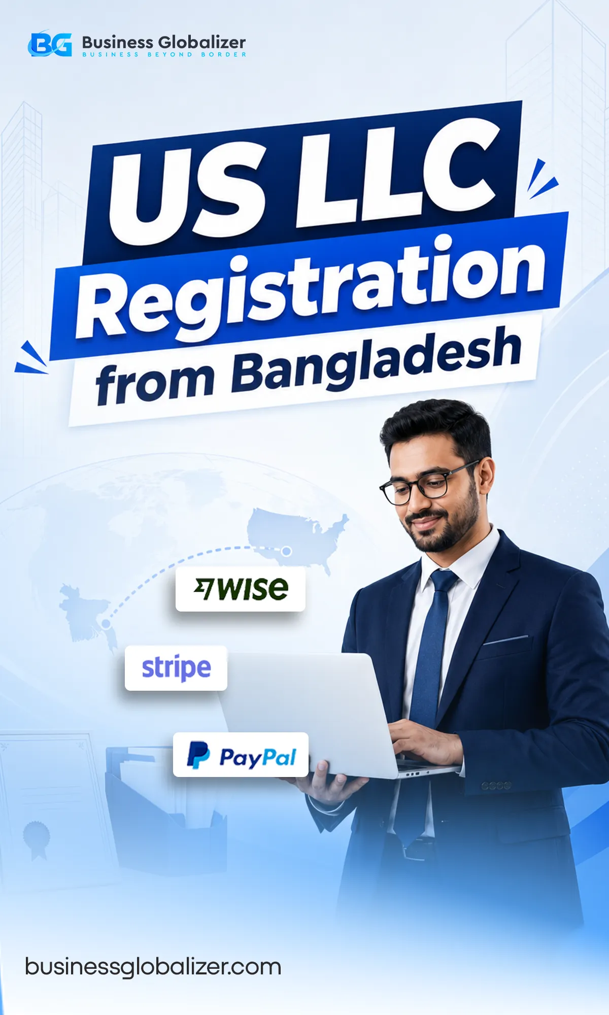 US LLC registration from Bangladesh Side ad image