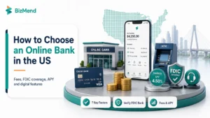 How to choose an online bank in the US with FDIC coverage, APY, fees, ATM access, and digital banking features
