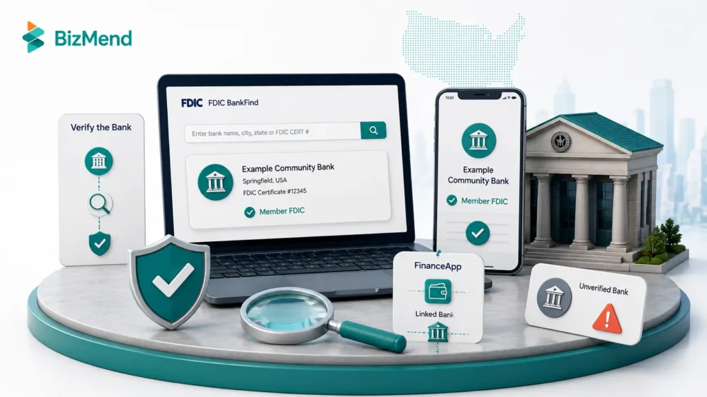 Verifying Member FDIC bank status using the FDIC BankFind tool