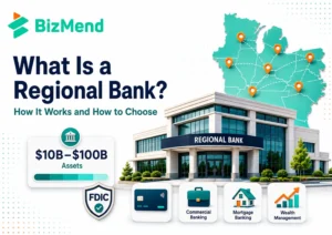 What is a regional bank in the US with $10B to $100B asset range, FDIC protection, multi-state branches, commercial banking, mortgage banking, and wealth management